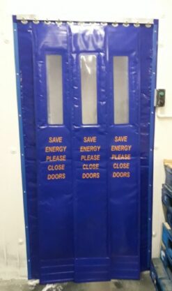 2 cold stop curtains freezer