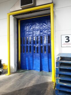 3 cold stop insulated curtains industrial doors