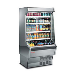 arneg minor stainless steel open display fridge 43073.1578084733
